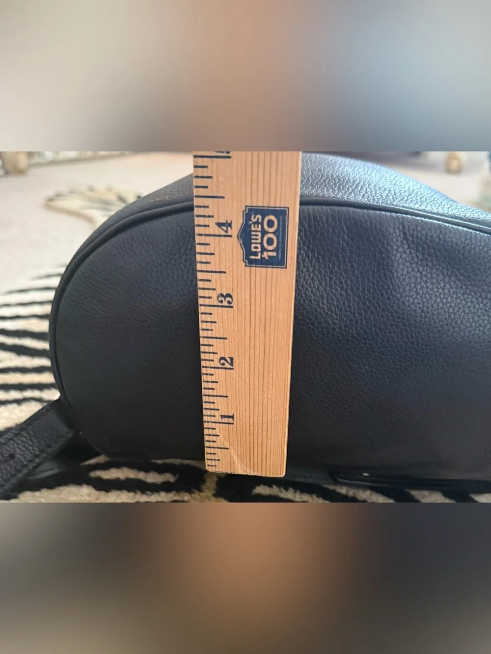 Longchamp  Vintage Black Leather Back Pack EUC